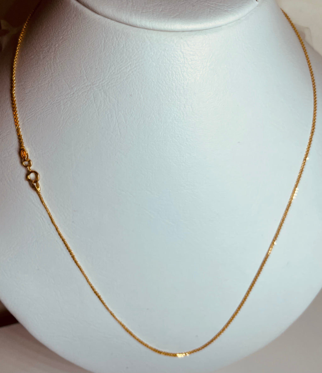 Halsband 21k 3.1g lång 50cm