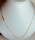 Halsband 21k 3.1g lång 50cm