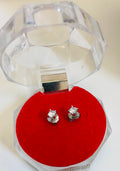 2st Äkta örhängen i 925 Lång 13mm sterlingsilver, 3mm, rodiumpläterade, med en vacker ask.