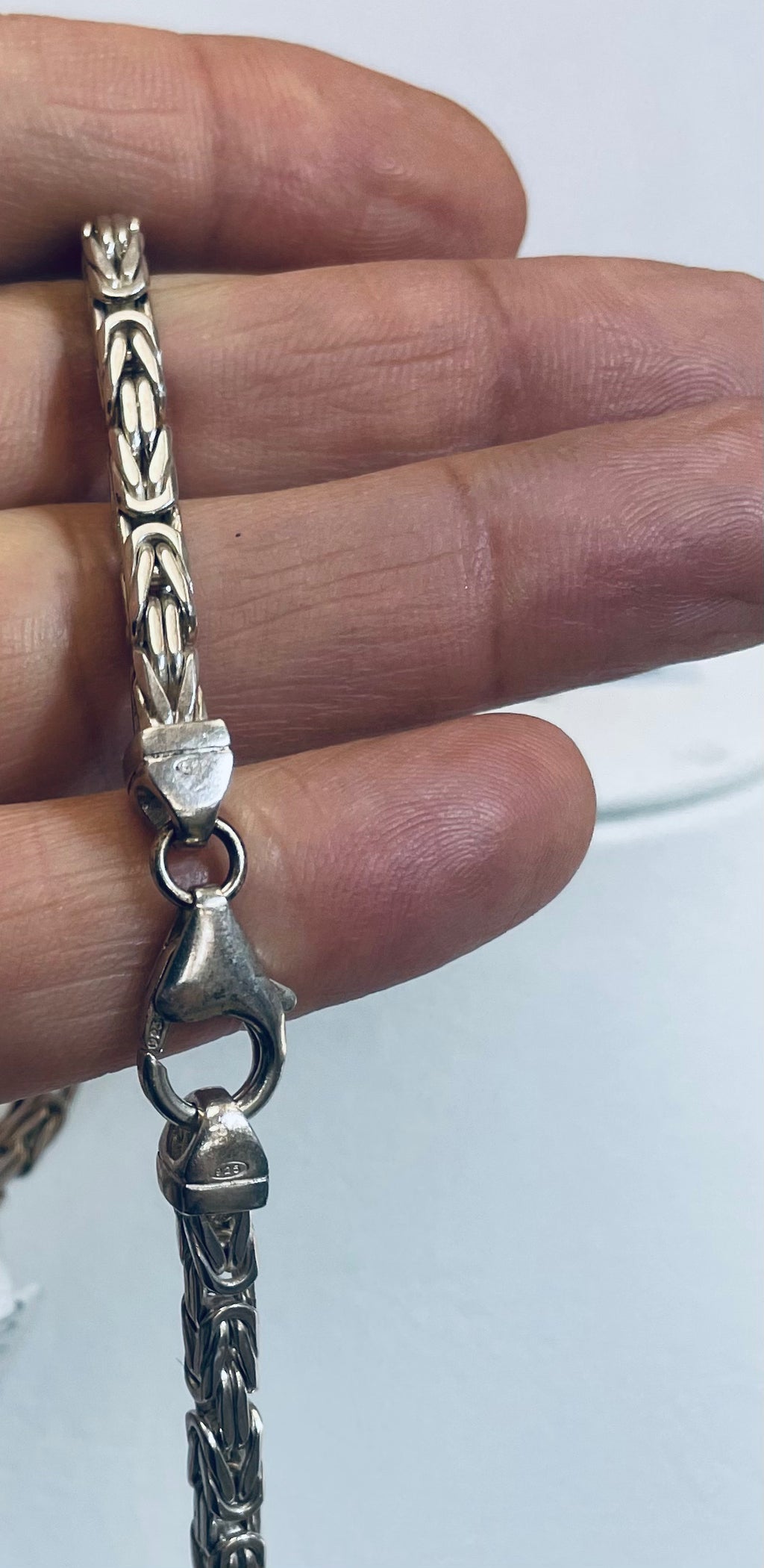 Kejsarlänk halskedja äkta i Silver 925% 3,8mm